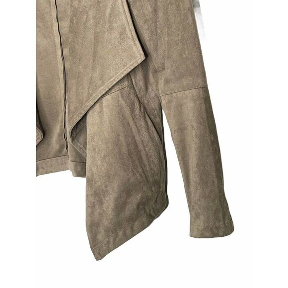 𝅺bb DAKOTA Nicholson Mocha Faux Suede Jacket XS - Picture 4 of 7